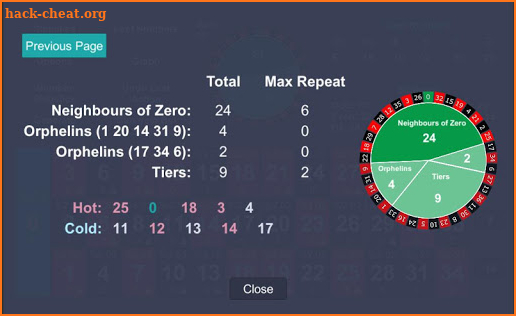 Roulette Statistics and Prediction - European Demo screenshot