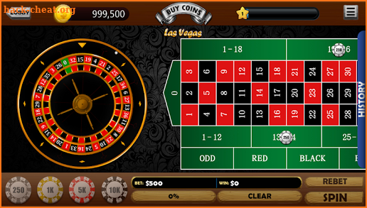 Roulette VIP Deluxe Bet Pro screenshot