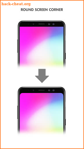 Round screen corners and Hide notch screenshot