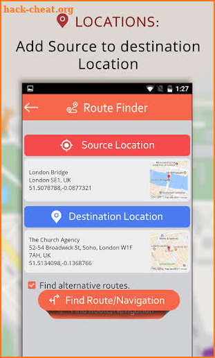 Route Finder With GPS & Navigation On Maps screenshot