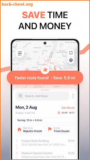 Routease: GPS Route Planner For Multiple Stops screenshot