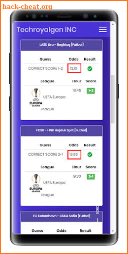 Royal Soccer Best Correct Score Betting Tips App screenshot