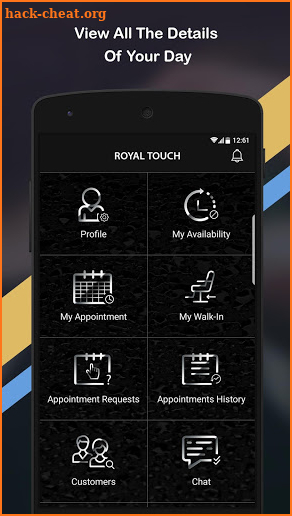 Royal Touch Appointment App screenshot