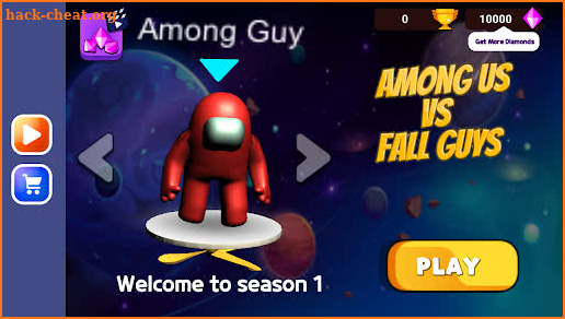 Royale Fall Guys VS Among us 3D Run Knockout screenshot