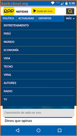 RPP Noticias screenshot