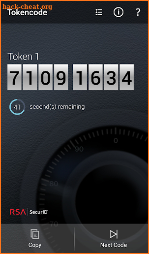 RSA SecurID Software Token screenshot