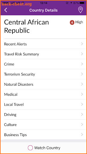 RSA Travel Assistance screenshot