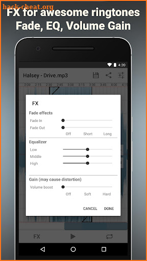 RSFX: Create your own mp3 ringtones for free 🎶 screenshot