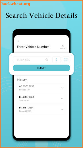 RTO Vehicle Information screenshot