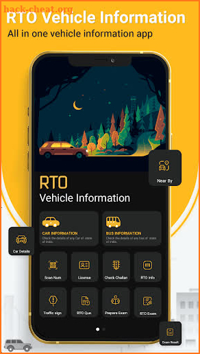 RTO Vehicle Information App screenshot