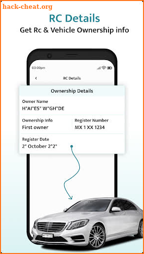 RTO Vehicle Information App screenshot