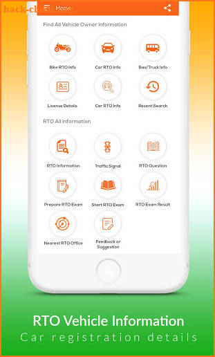 RTO Vehicle Information - Car Registration Details screenshot