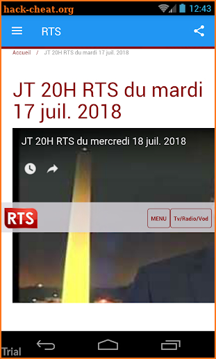 RTS EN DIRECT screenshot