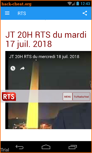 RTS EN DIRECT screenshot