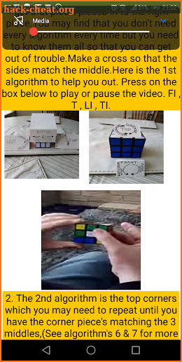 rubiks 3x3 video tuitorial screenshot