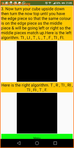 rubiks 3x3 video tuitorial screenshot