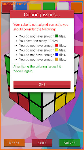 Rubiks Cube Solver 3D screenshot