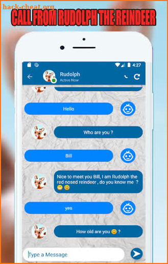 Rudolph's Reindeer Call & Messenger vid Simulator screenshot