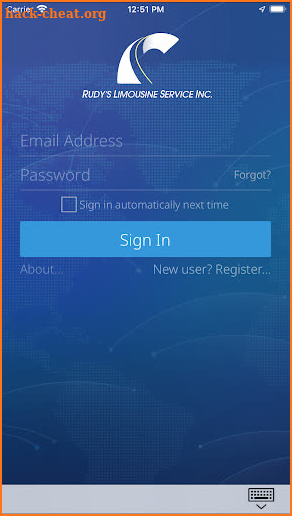 Rudy’s Limousine Service, Inc screenshot
