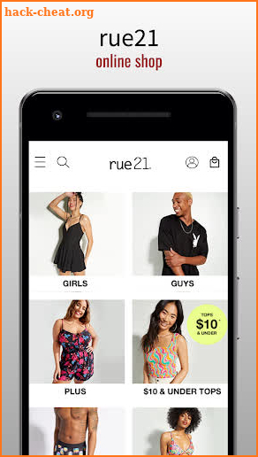 rue 21 - online shop screenshot