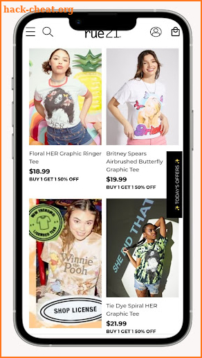 Rue 21 Shopping screenshot