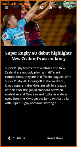 Rugby news, scores, bet tips, leagues & World Cup. screenshot