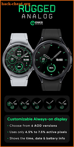 Rugged Analog - watch face screenshot