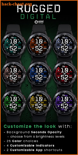 Rugged Digital - watch face screenshot