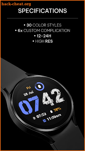 Rugged: Wear OS watch face screenshot