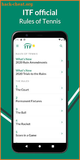 Rules of Tennis screenshot