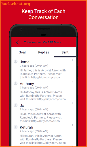 RumbleUp: Powerful P2P Texting screenshot