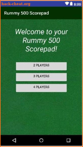 Rummy 500 Scorepad screenshot