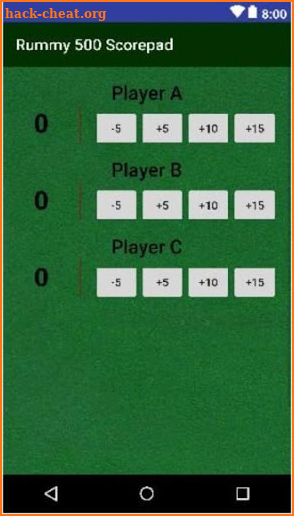 Rummy 500 Scorepad screenshot