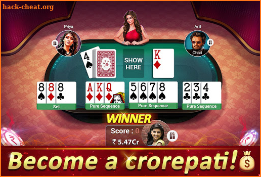 Rummy Gold - 13 Card Indian Rummy Card Game Online screenshot