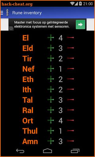 Runeword finder for Diablo II screenshot