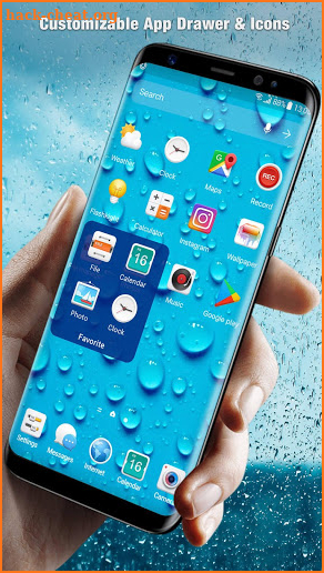 Running Waterdrops Live Wallpaper & Launcher screenshot