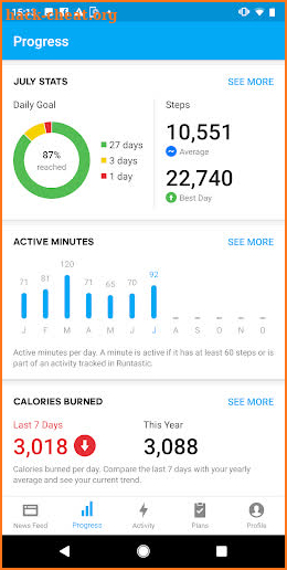 Runtastic Steps - Step Tracker & Pedometer screenshot