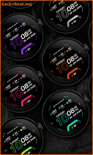 Rush: Digital Watch Face screenshot