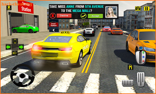 Rush Hour Taxi Cab Driver: NY City Cab Taxi Game screenshot