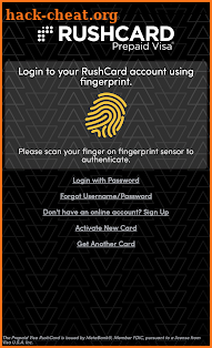 RushCard screenshot