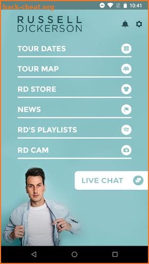 Russell Dickerson's: RD app screenshot