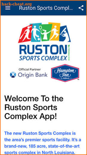 Ruston Sports Complex App screenshot