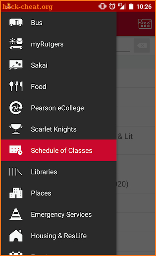 Rutgers University screenshot