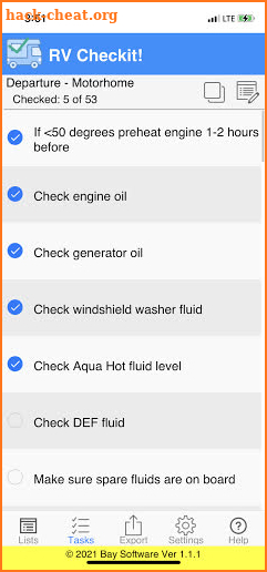 RV Checkit! screenshot