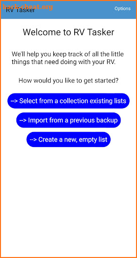 RV Tasker Checklists And More screenshot