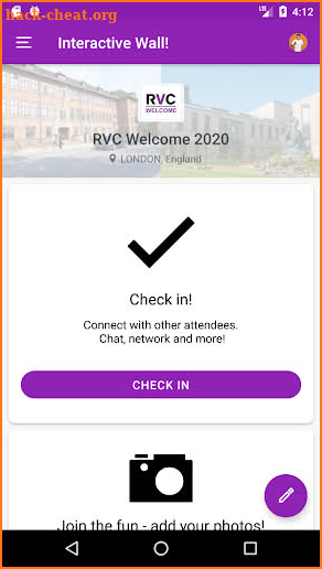 RVC Welcome 2020 screenshot