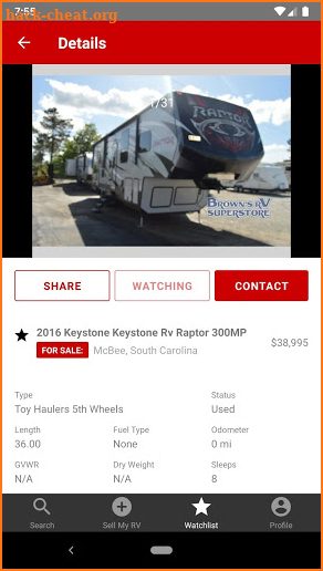 RVT.com RV Classifieds screenshot