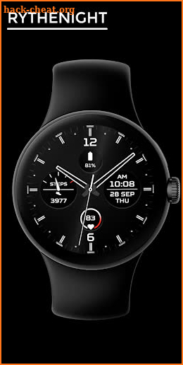 Rythenight - watch face screenshot