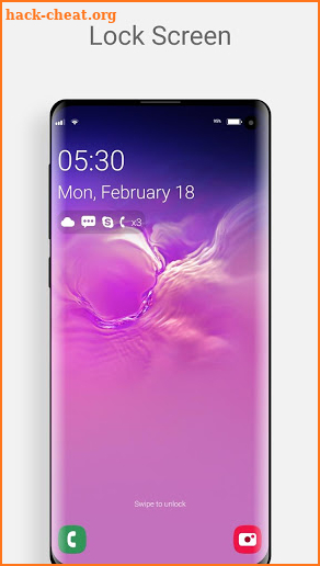 S10 Style Lock Screen screenshot