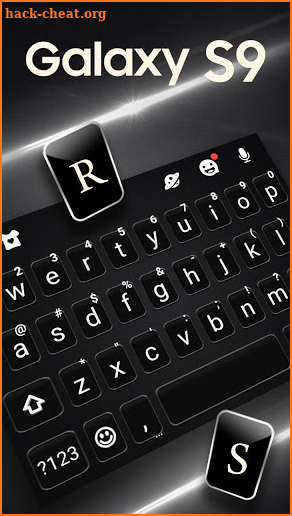 S9 Black Keyboard Theme screenshot